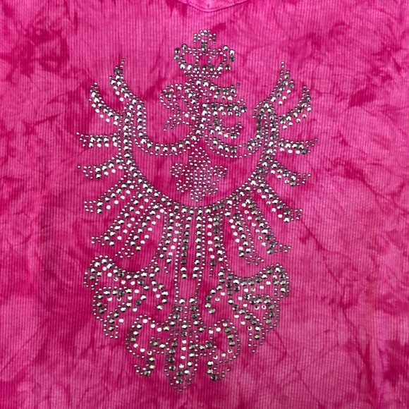 🌸 Sequined Jeweled Tie-Dye Top. - Picture 13 of 14